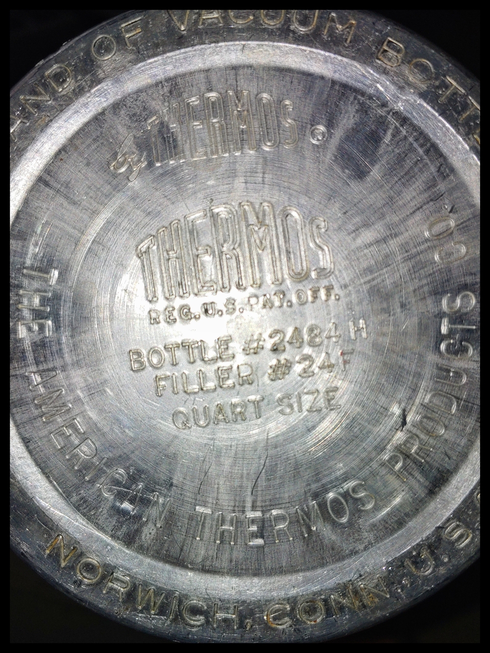 Vintage Thermos 2484 Metal Bottle for Parts or Repair - Picture 6 of 7